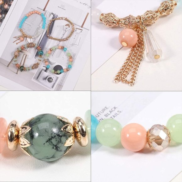 Twinfree Bohemian Bracelets for Women Stretch Multilayer Colorful Beads … - Picture 9 of 9